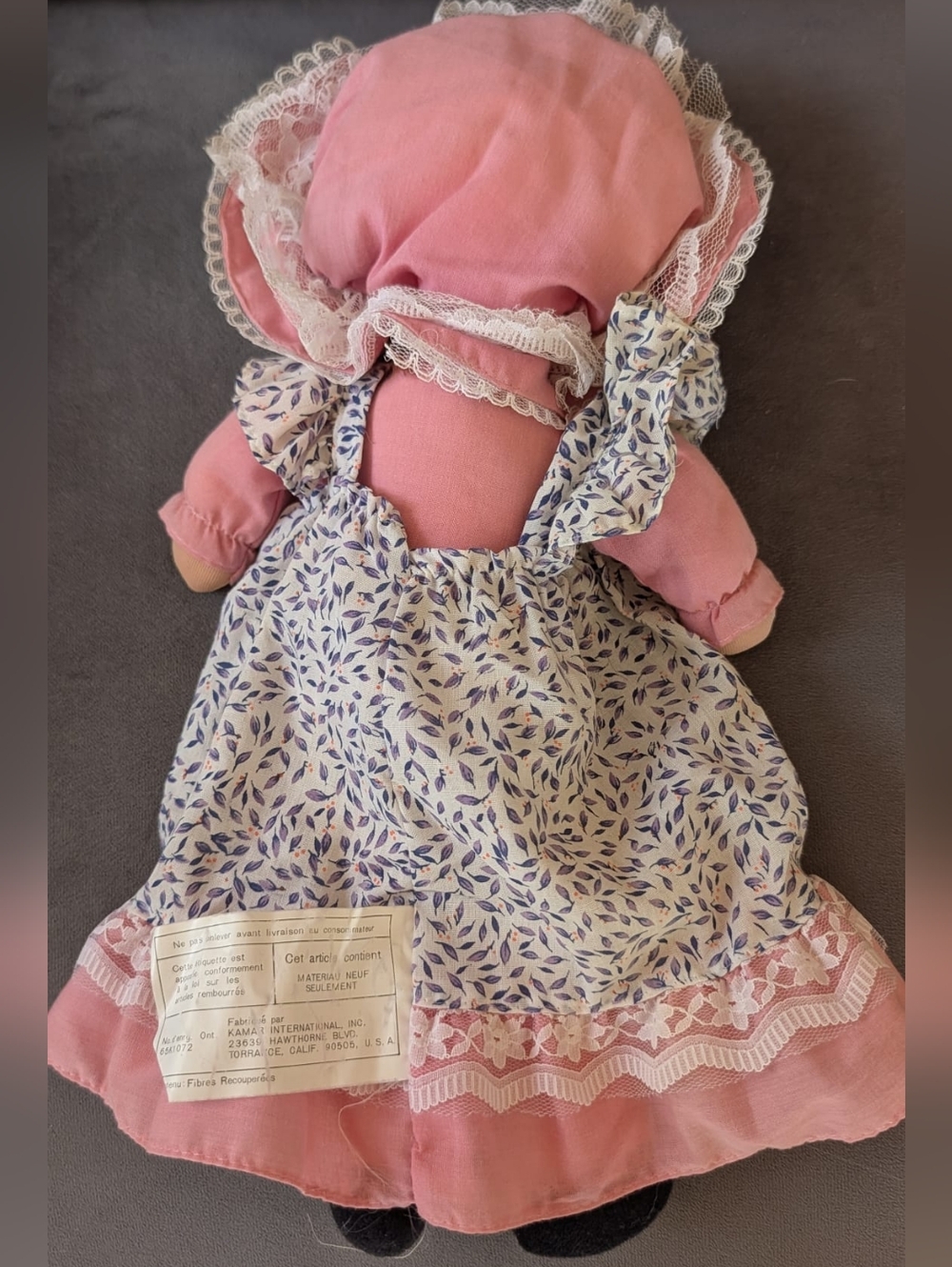 Vintage Kamar Original Hand Made Rag Doll "Jenifer" #44977 - NWT - Cottagecore - Picture 5 of 7